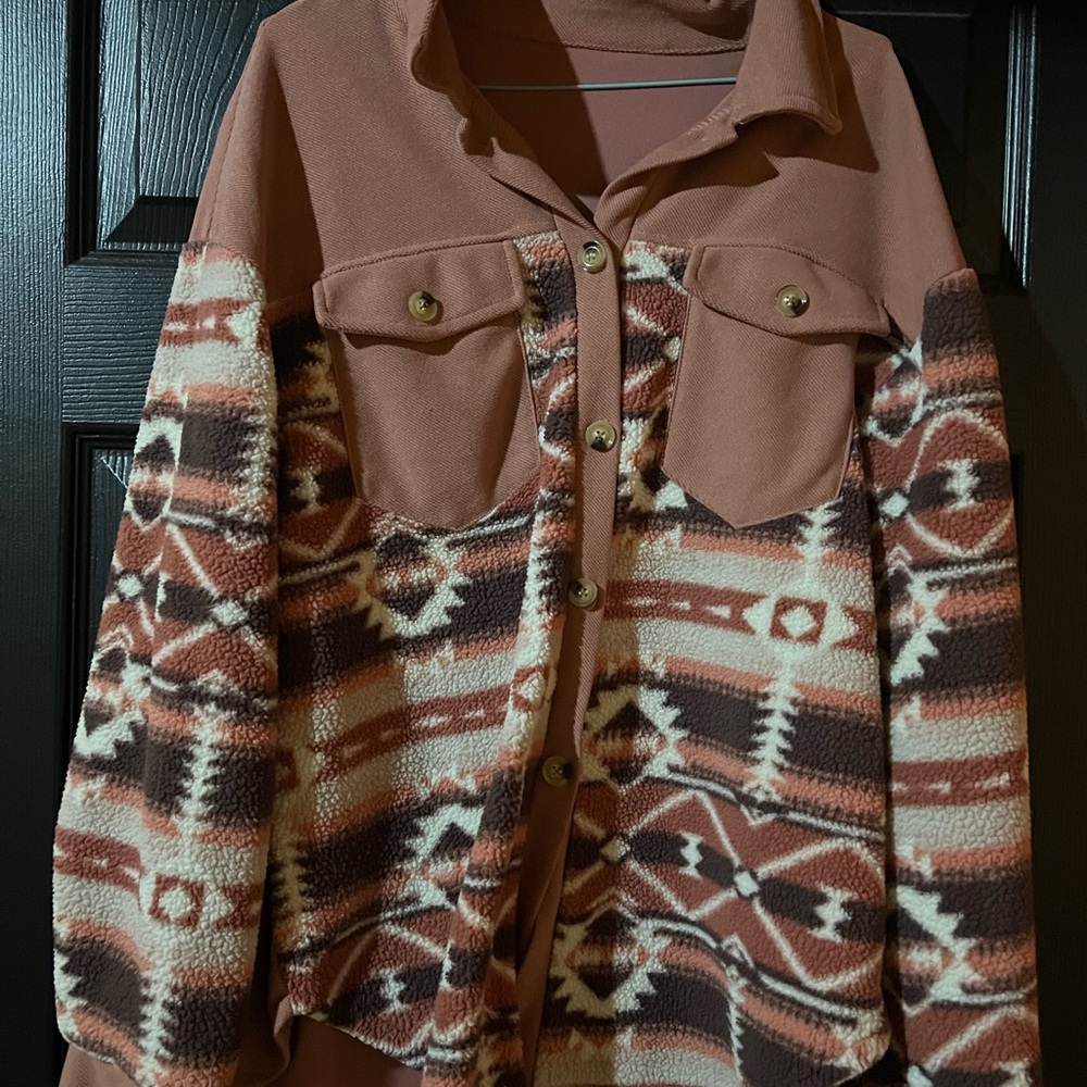 Western Aztec Patterned Jacket